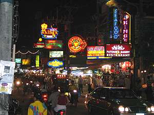 Patong Beach, night life.