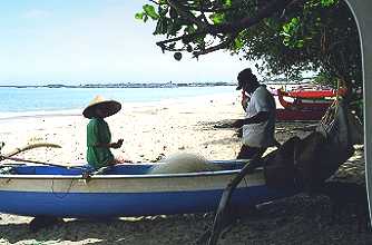 Jimbaran Beach, Fischer