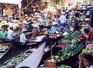 swimming markets of Dammnoen Saduak