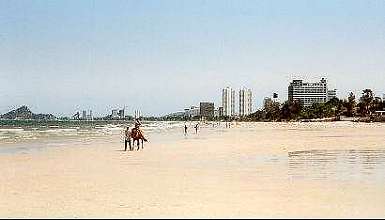 Strand Hua Hin, unter der Woche