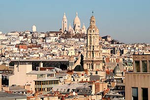 Blick zuur Basilique du SacrÃ©-CÅ“ur auf dem Butte Montmartre - Click for large image !